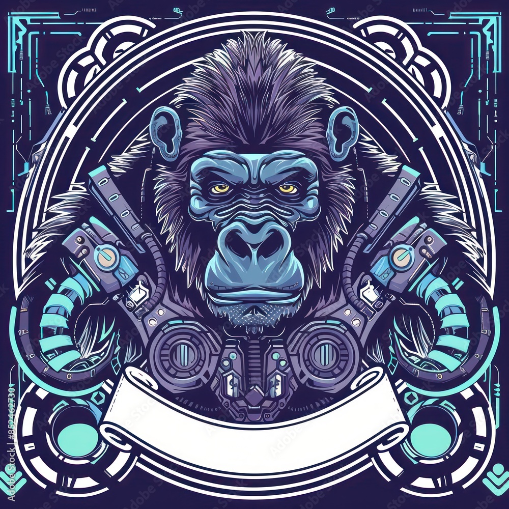 Monkey mascot logo vector. Gorilla monkey logo. Ape and Chimpanzee vector logo design. Animal vector illustration. Kingkong Gaming Logo Monkey mascot logo vector. Gorilla monkey logo. Ape and Chimpanzee vector logo design. Animal vector illustration. Kingkong Gaming Logo