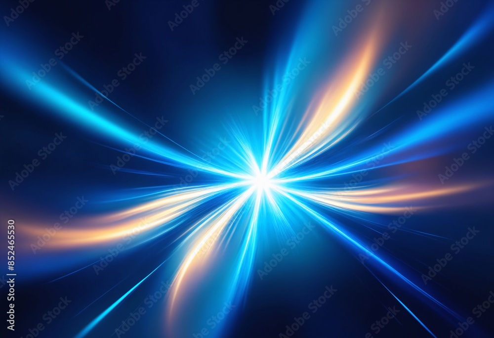 Obraz premium Mesmerizing blue blurred light