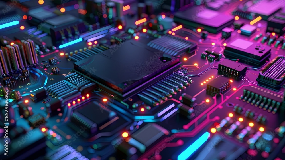 an abstract hardware board an abstract hardware board