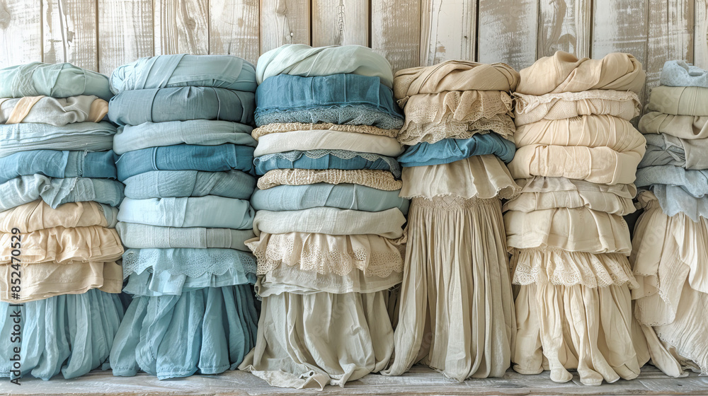 Sustainable sewing patterns with fabric piles