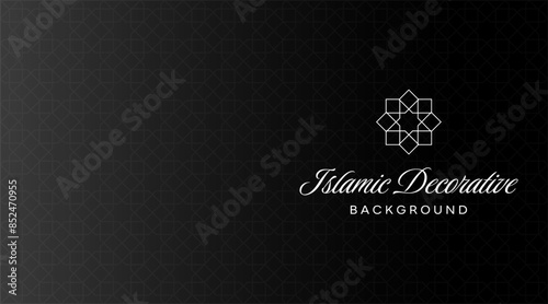 Seamless Islamic Arabic luxury background featuring an intricate geometric ornamental pattern. Perfect for elegant designs, wallpapers, textiles, and decor with a sophisticated and cultural aesthetic