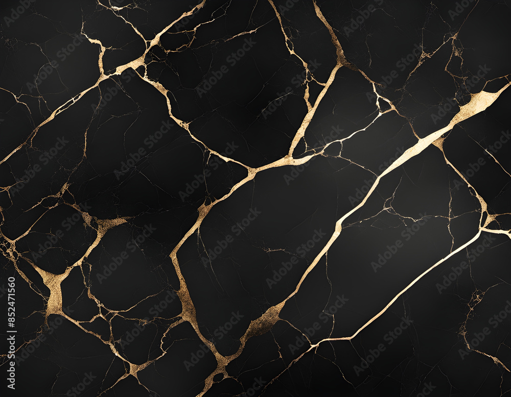 Black cracked marble background Black cracked marble background