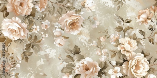 wall with a background of paper flowers handmade craft creative abstraction