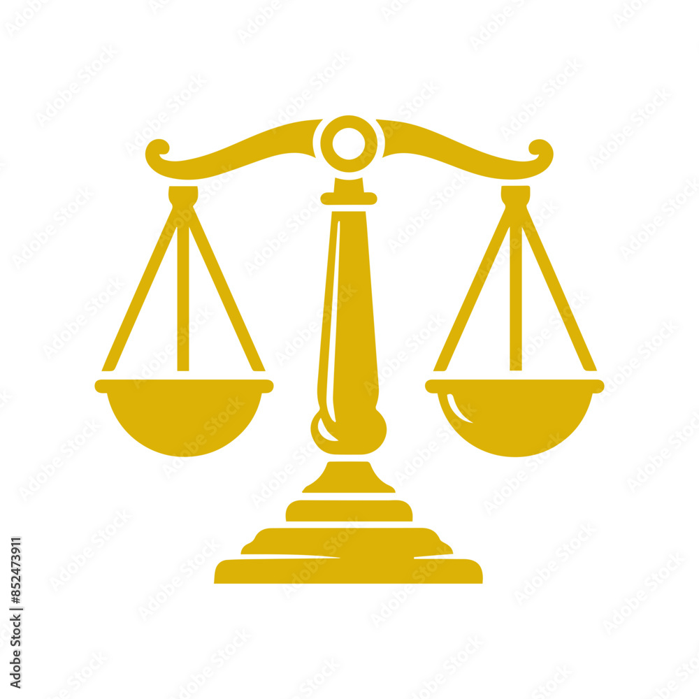 Scales of justice flat icon Scales of justice flat icon