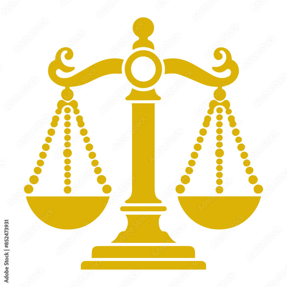 Scales of justice flat icon Scales of justice flat icon