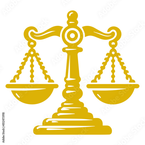 Scales of justice flat icon