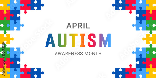April Autism Awareness Month Web Banner Template