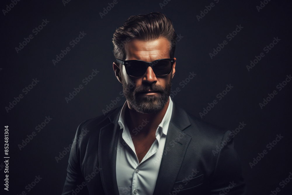 Handsome Man with attitude in fancy Shade Sunglass Handsome Man with attitude in fancy Shade Sunglass