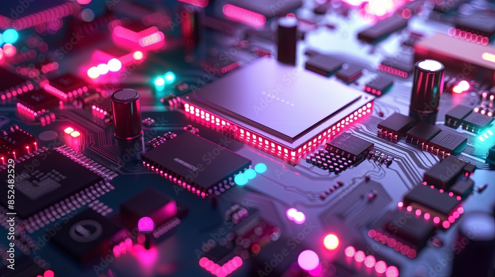 an abstract hardware board an abstract hardware board