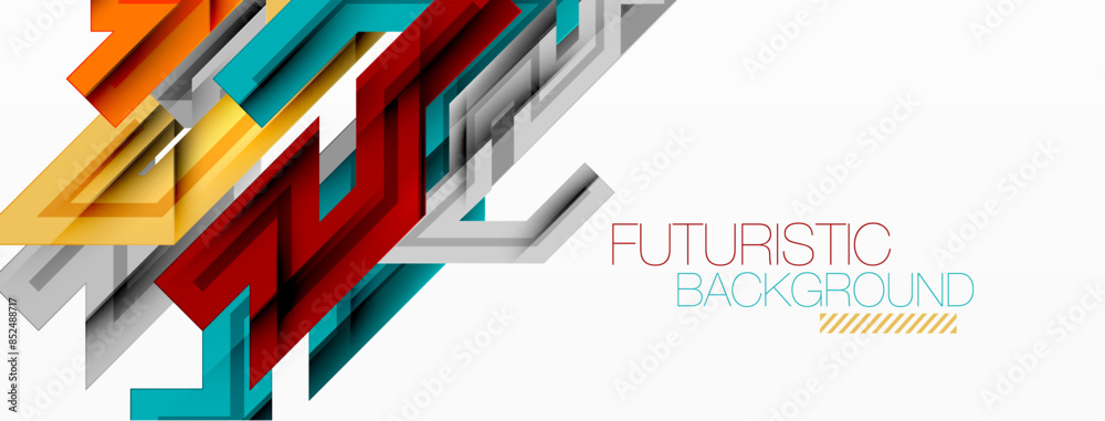 Dynamic lines geometric background. Vector Illustration For Wallpaper, Banner, Background, Card, Book Illustration, landing page