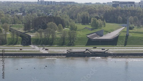 Roat on Pirita from sea Tallinn Estonia photo