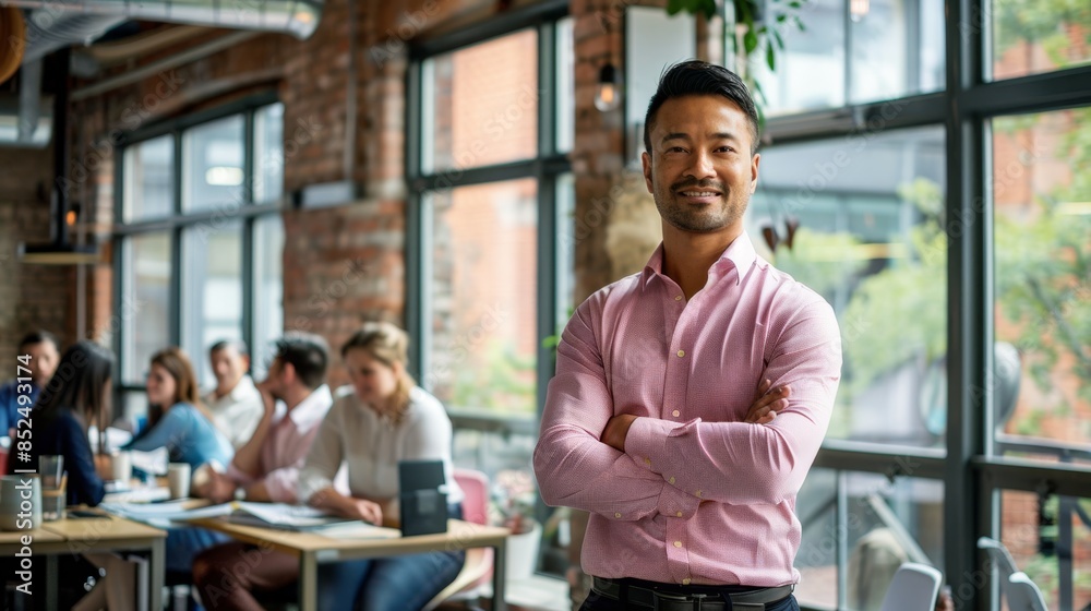 The confident business leader The confident business leader