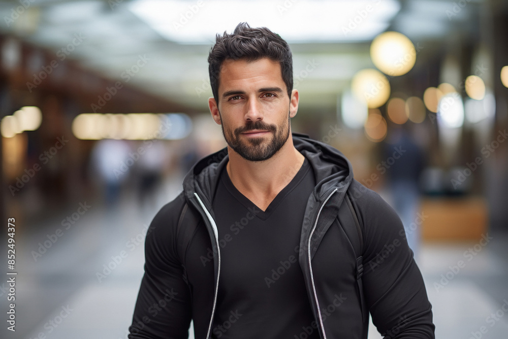 Handsome Man with attitude in black color jacket Handsome Man with attitude in black color jacket