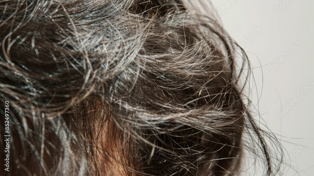 Naklejka premium Hair in poor condition