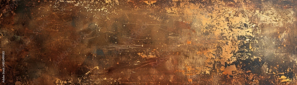 Obraz premium Warm, antiqued metallic copper background texture