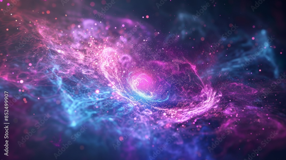 Visualization of particle-shaped objects, microscopic particles, or theoretical particles. Visualization of particle-shaped objects, microscopic particles, or theoretical particles.