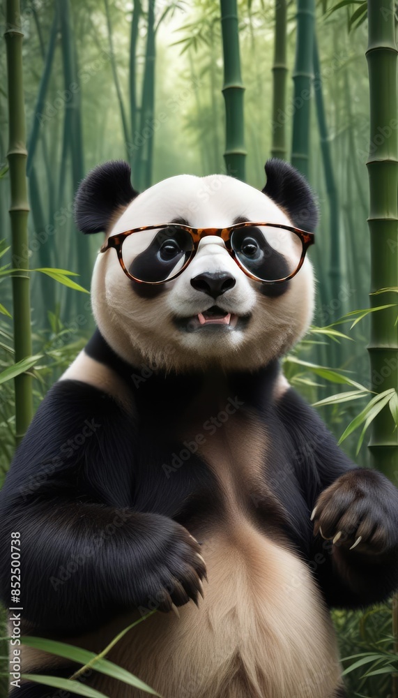 Obraz premium panda in the jungle