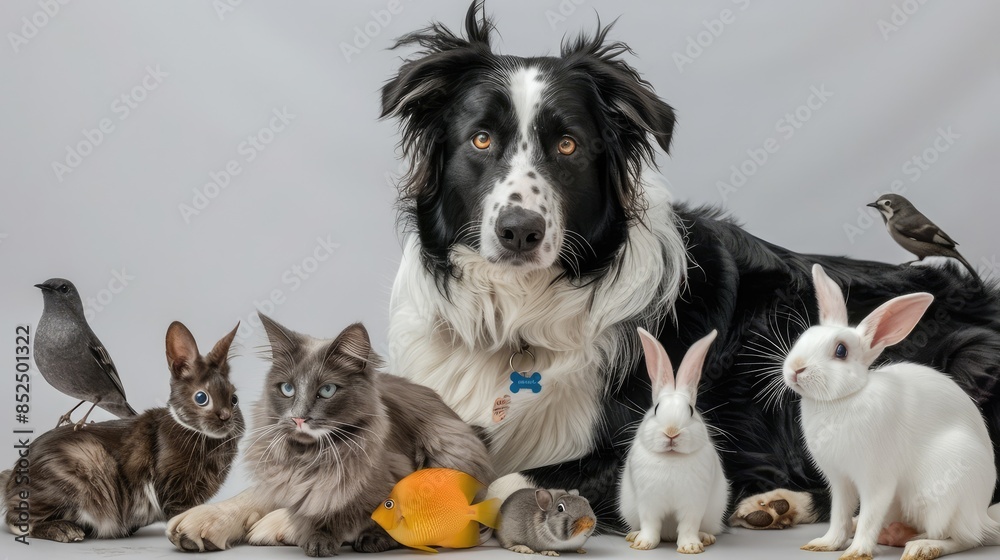 Obraz premium border collie puppies.