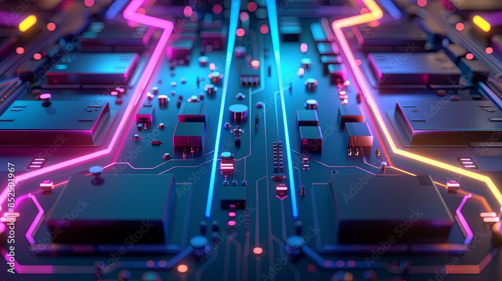 an abstract hardware board an abstract hardware board