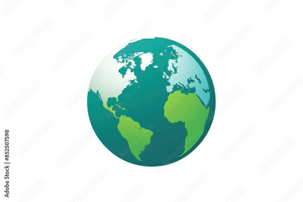Vector illustration of the Earth showing continents, ocean, and global view. Ideal for geography, environment, and educational content. Vector illustration of the Earth showing continents, ocean, and global view. Ideal for geography, environment, and educational content.