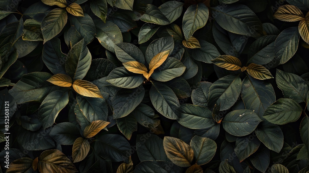 Abstract background with leaves photographed Abstract background with leaves photographed