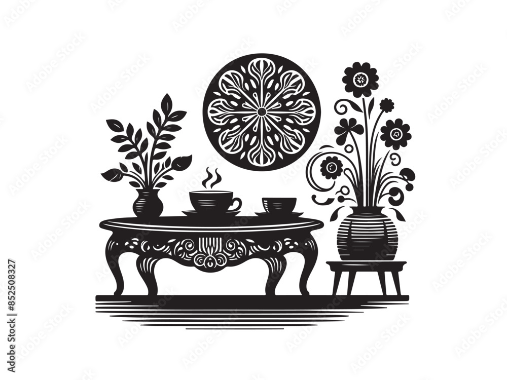 Coffe Table Vector Art Design Coffe Table Vector Art Design