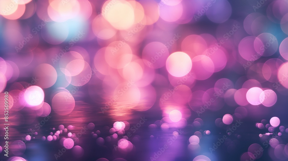Purple bokeh abstract background