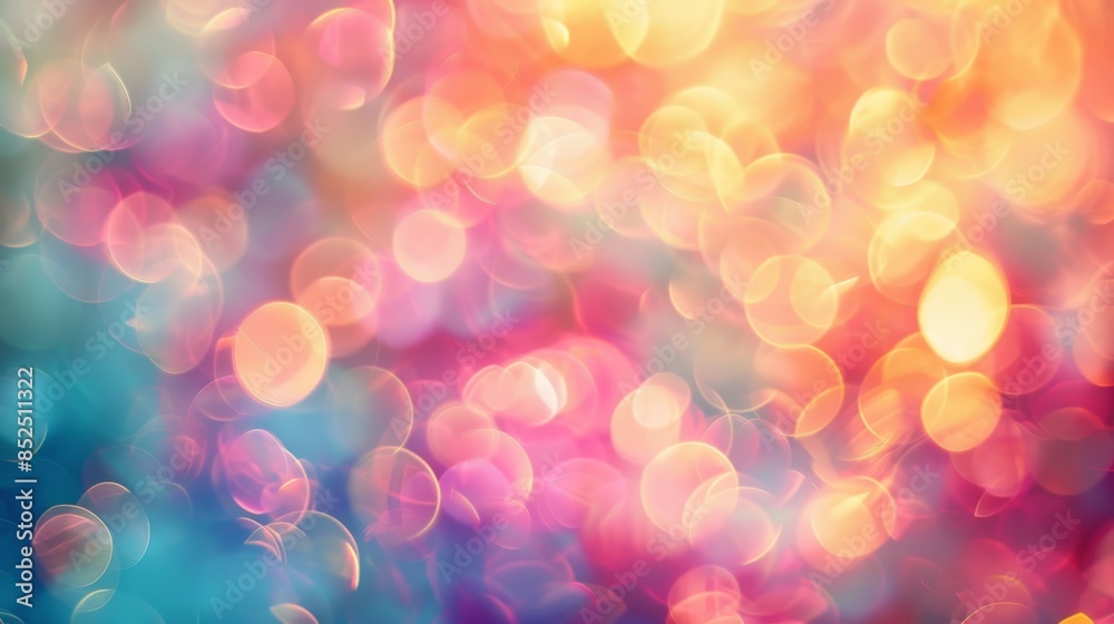 Abstract, blurred backdrop with harmonious and vibrant hues. Abstract, blurred backdrop with harmonious and vibrant hues.