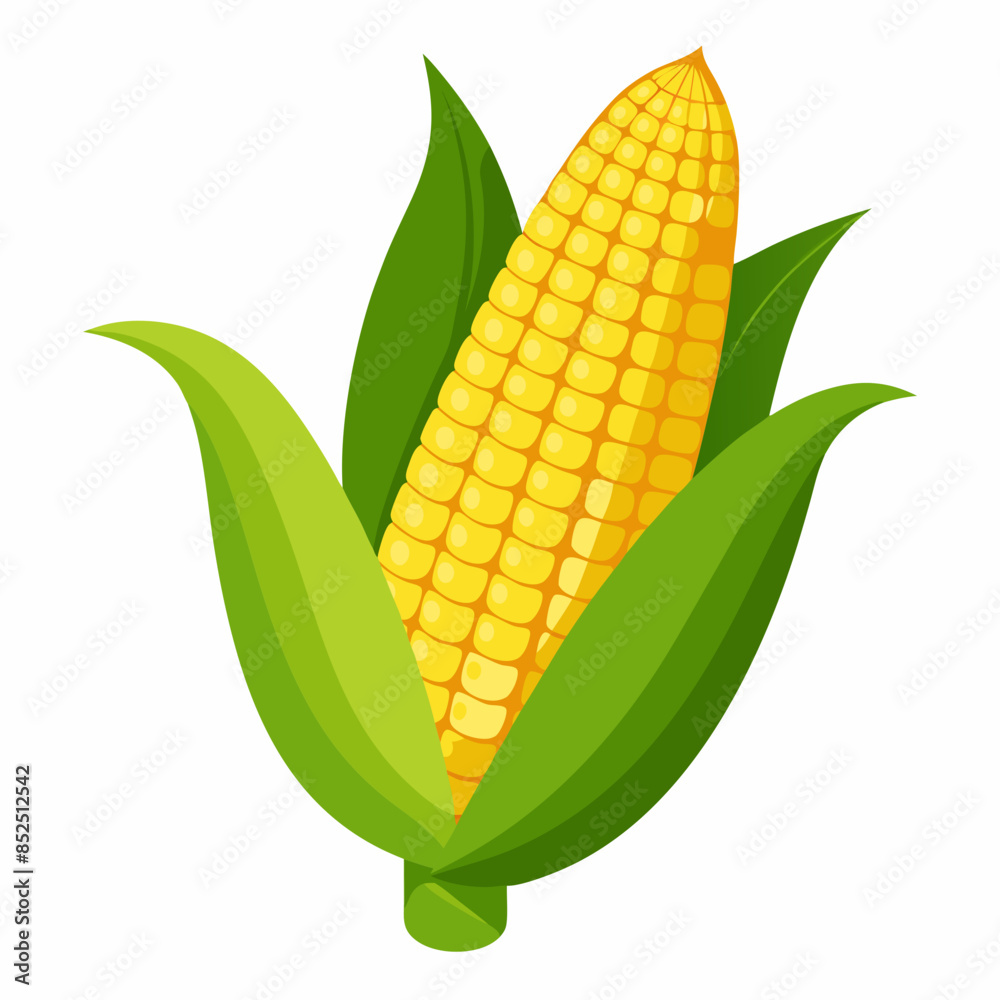 Obraz premium Corn vector illustration 
