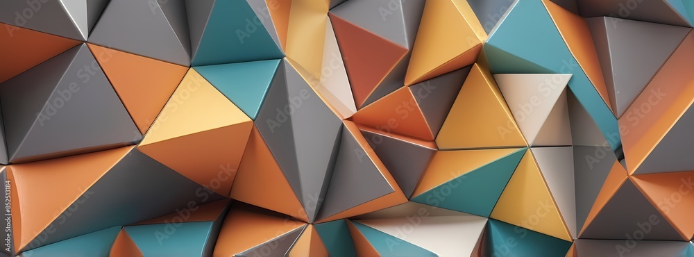 Obraz premium abstract background with triangles