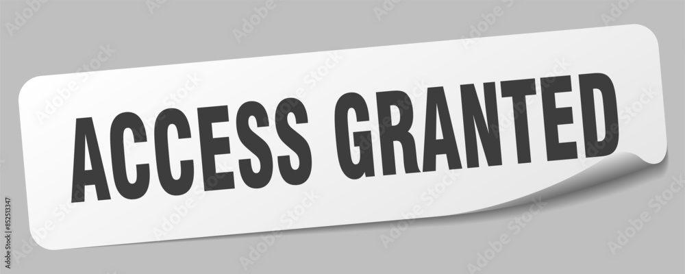 access granted sticker. access granted label access granted sticker. access granted label