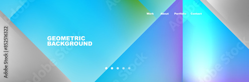 Triangle minimal web site page background design. Vector Illustration For Wallpaper, Banner, Background, Card, Book Illustration, landing page