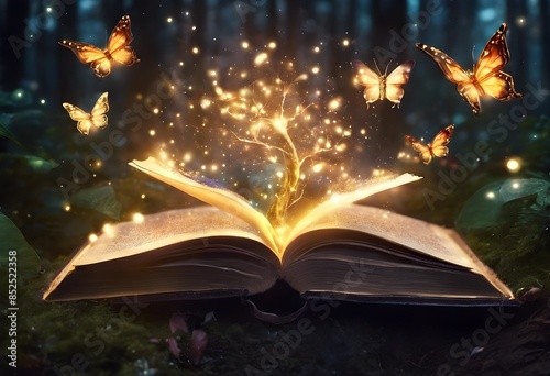 A view of a magic book