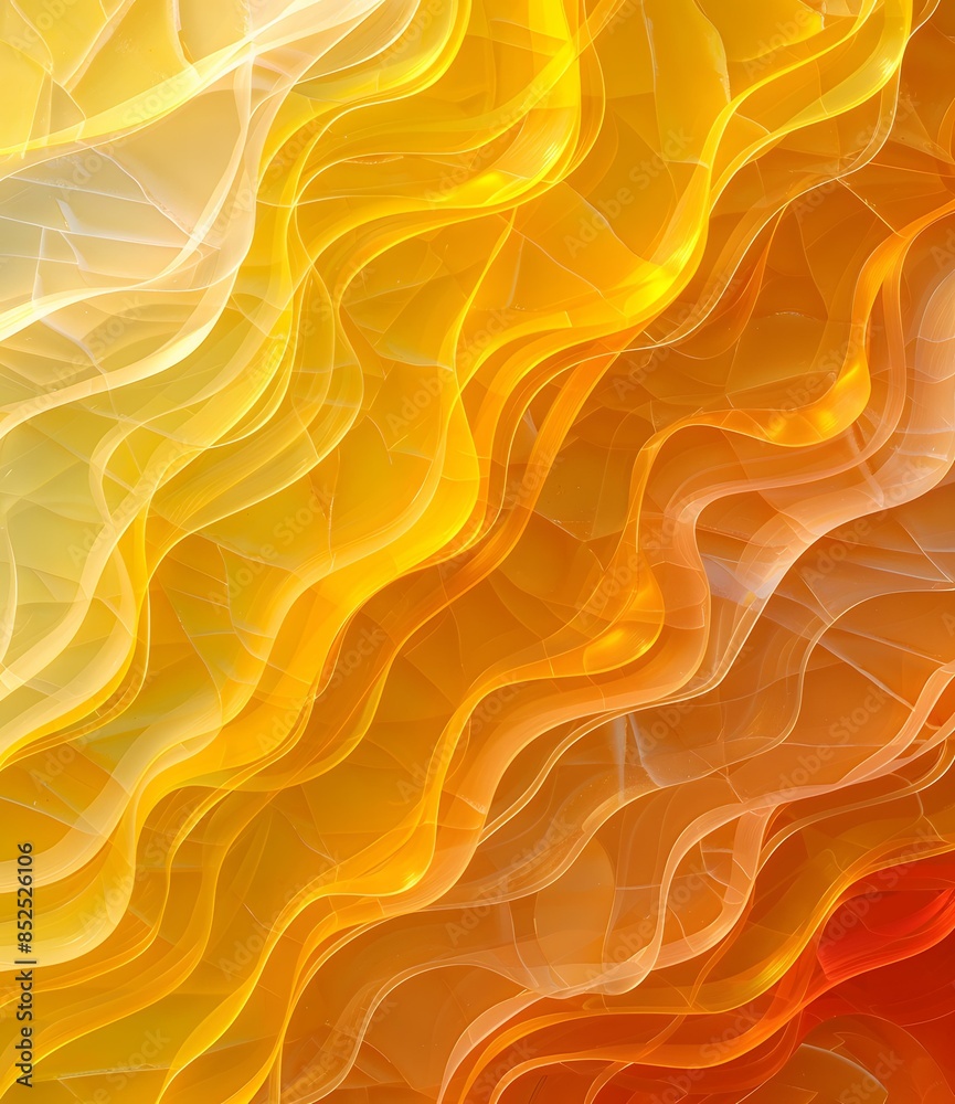 Abstract Yellow and Orange Wavy Background Abstract Yellow and Orange Wavy Background