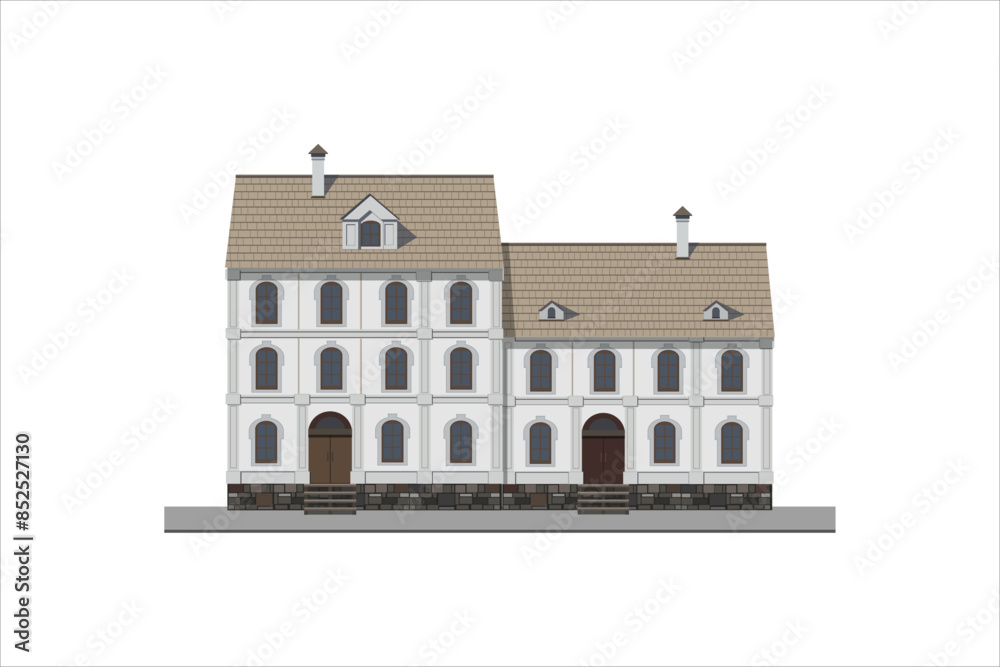 Ταπετσαρία European houses. tenement houses vector