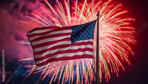 Independence Day Flag Banner Celebrations Design