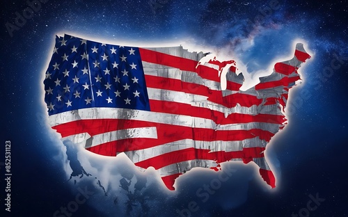 Independence Day Flag Banner Celebrations Design