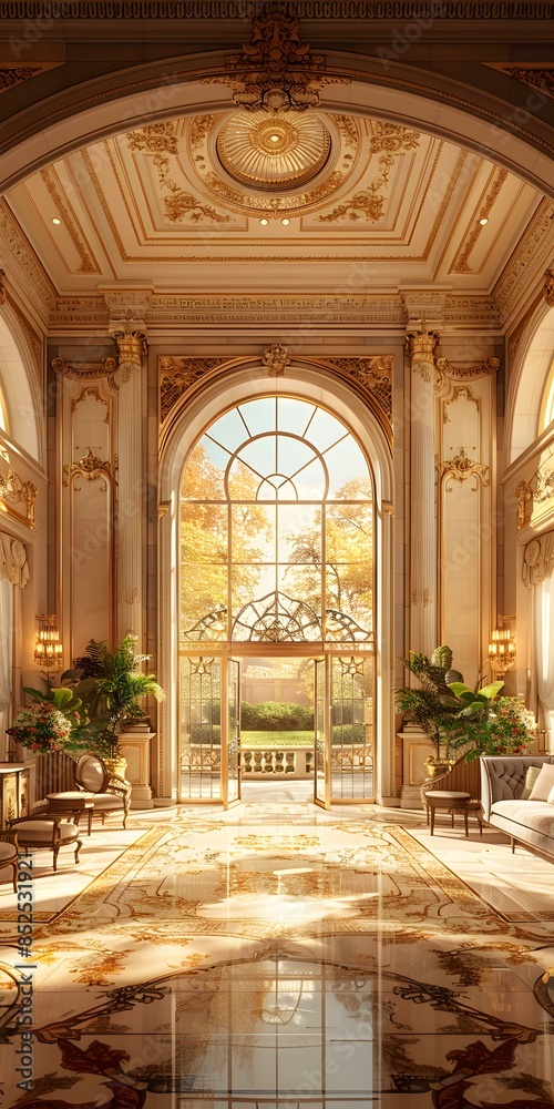 European style luxury hall European style luxury hall