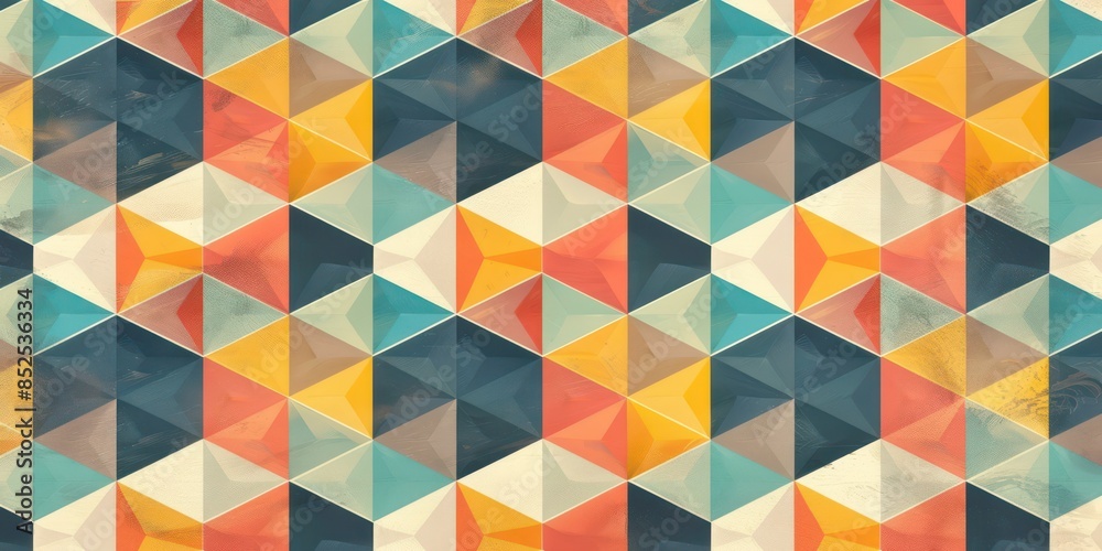 Retro pattern of geometric shapes. Colorful mosaic banner. Geometric hipster retro background with place for your text. Retro triangle background Retro pattern of geometric shapes. Colorful mosaic banner. Geometric hipster retro background with place for your text. Retro triangle background
