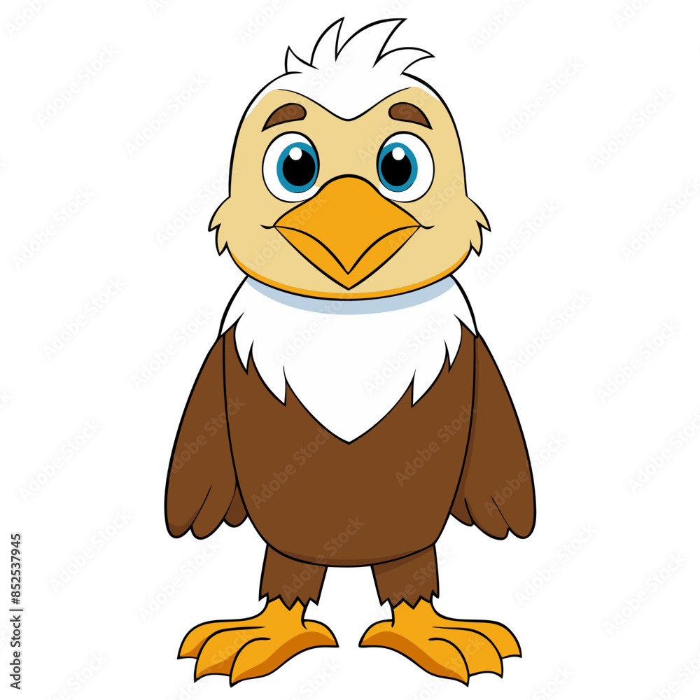 Cute eagle bird cartoon vector illustration Cute eagle bird cartoon vector illustration