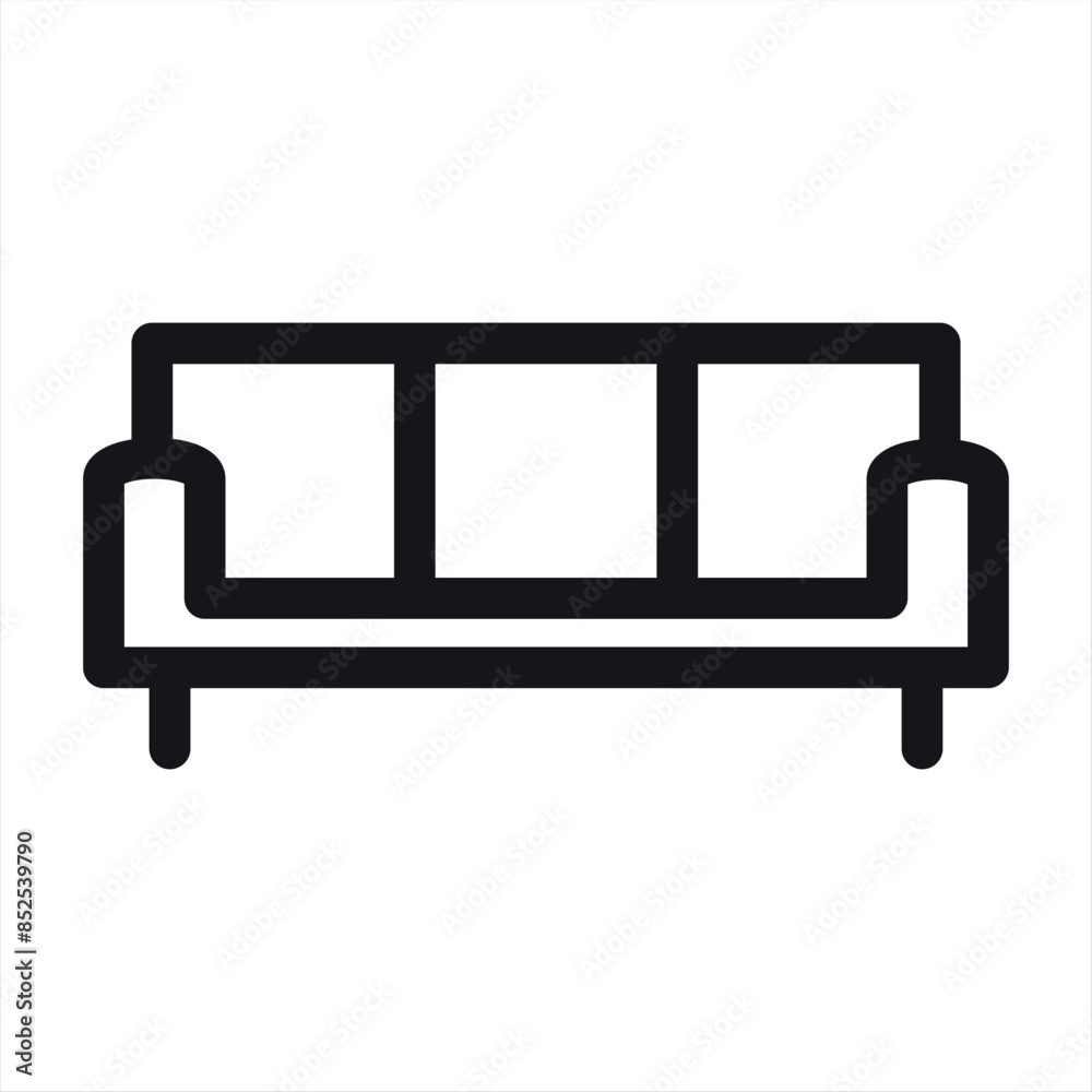 Sofa icon vector for web and mobile app. Sofa sign and symbol. Furniture icon Sofa icon vector for web and mobile app. Sofa sign and symbol. Furniture icon
