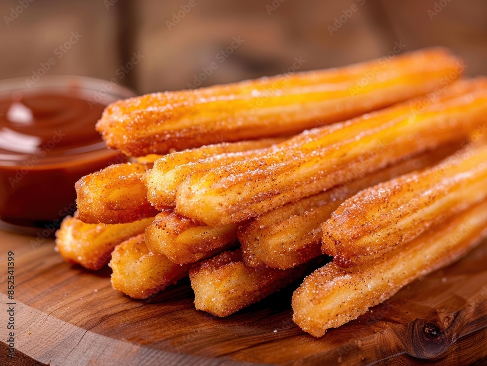 Delicious Churros with Dipping Sauce Delicious Churros with Dipping Sauce