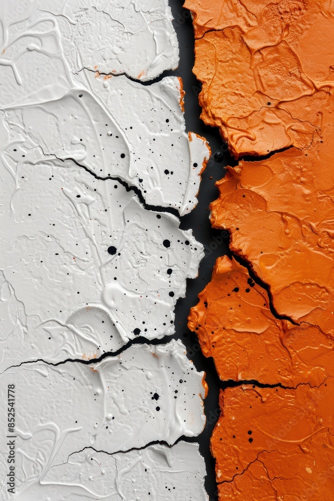 Obraz premium Contrasting textures and colors in abstract art