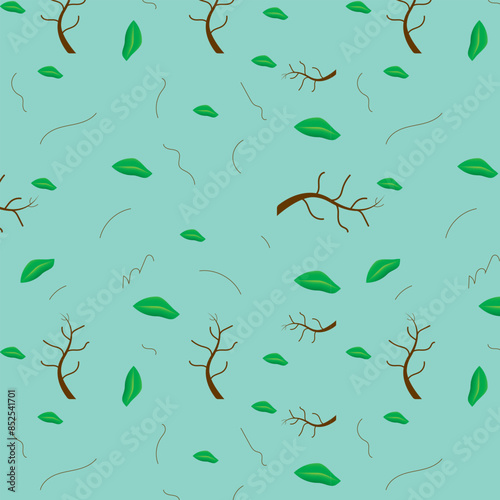 Plant Seamless Pattern.