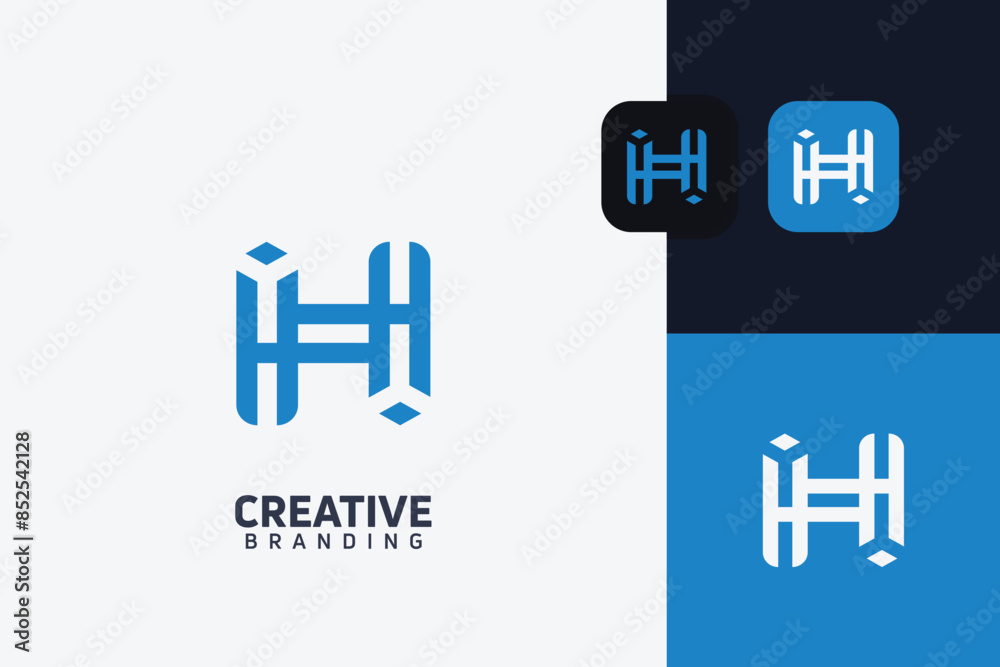 H Letter Trademark Brand Logo H Letter Trademark Brand Logo