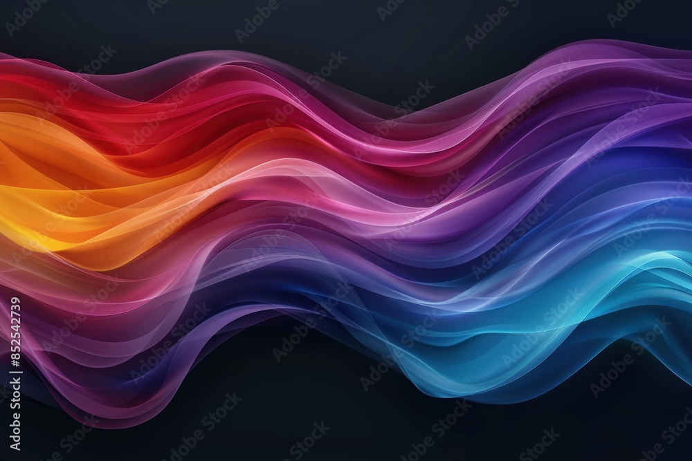 Vibrant abstract fluid art background