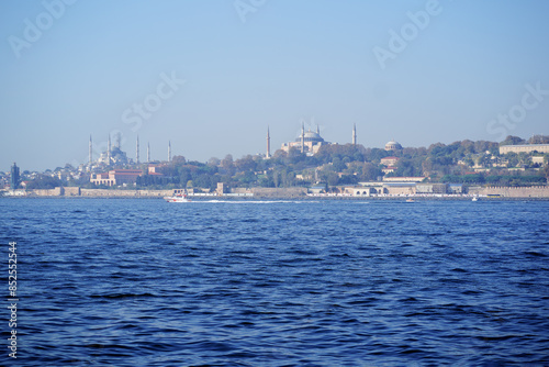 Photography Istanbul, Turkey. Bosphorus. Scenic Turkish travel background.