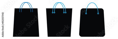 shopping bags store icon sign vector