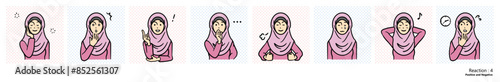 ダイバーシティのイラスト（ヒジャブの女性）｜リアクション4
