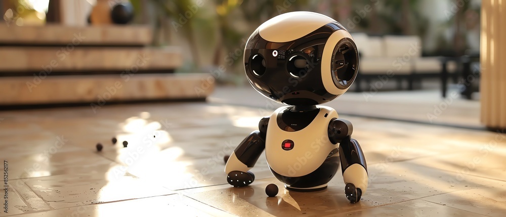 full-body android pet robot entertaining with tricks, playful interaction, advanced robotics full-body android pet robot entertaining with tricks, playful interaction, advanced robotics